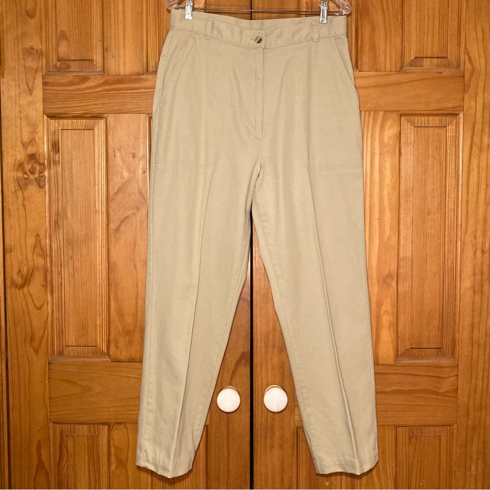 NWOT Woolrich Vintage 80s 90s Pants Flat Panel Tan Size 14